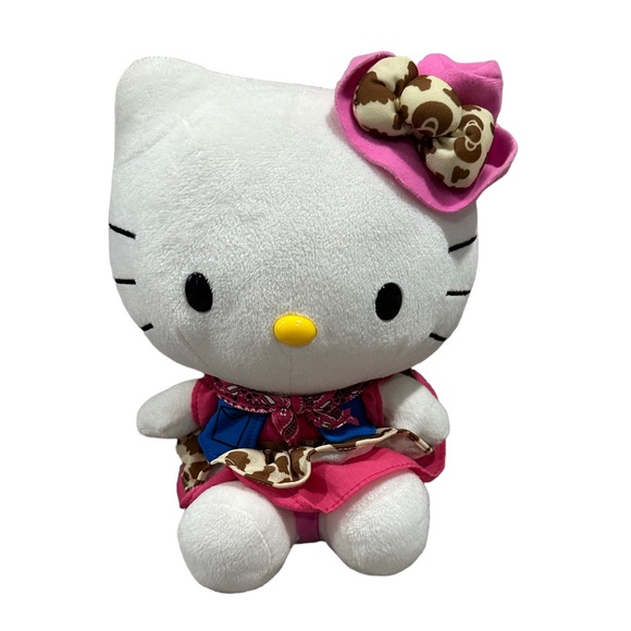 Hello Kitty Other - Hello Kitty Giddy-Up Cowgirl Plush by Sanrio (2014) 10” Tall Sitting.